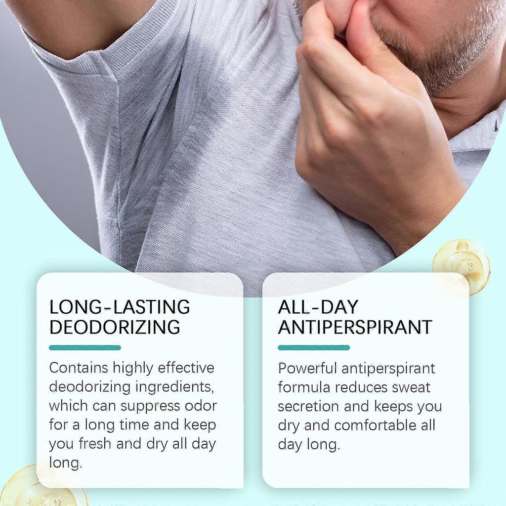 Long-Lasting Natural Deodorant Set with Castor & Coconut Oil  Quick-Dry, Gentle, Multi-Use Body Care for Odor & Sweat Control, Refreshing Fragrance, S