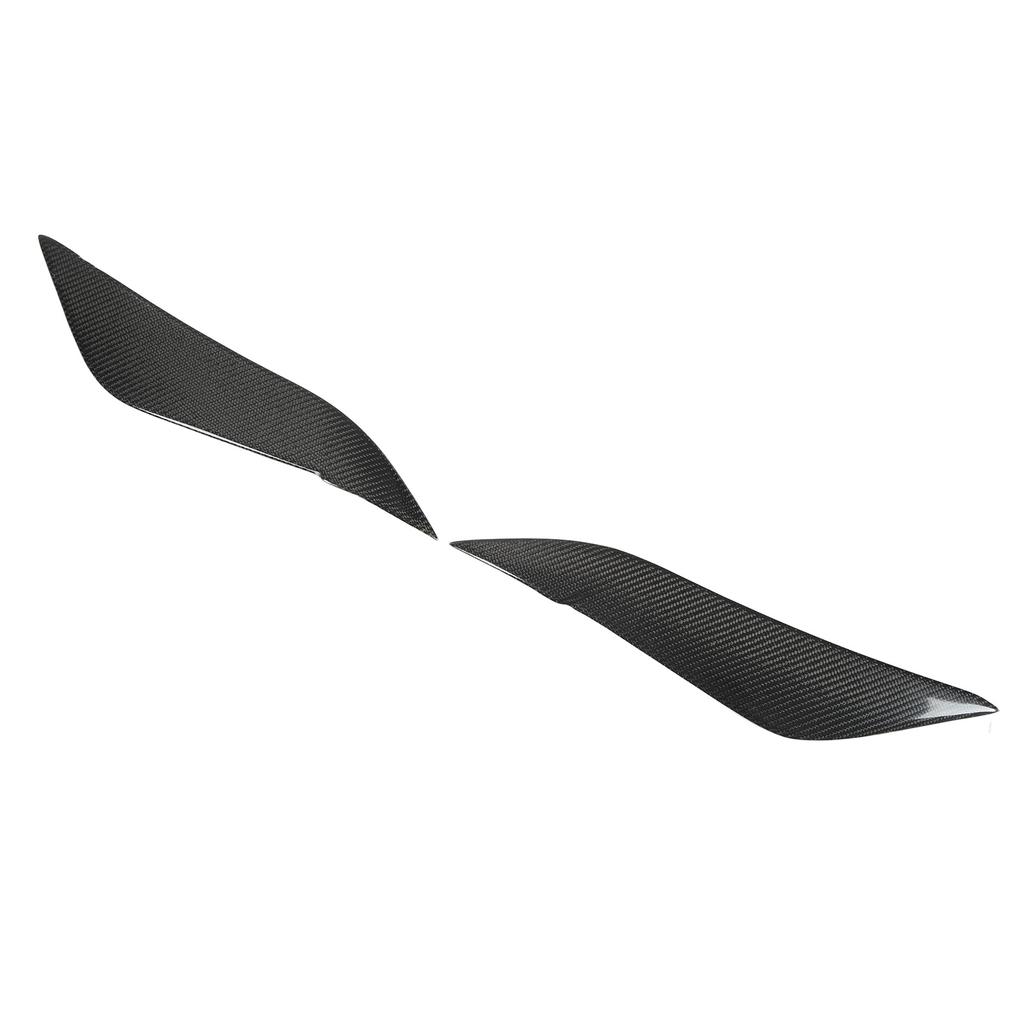 Scheinwerferbraue Auto Augenlid Glänzend Schwarz Kohlefaser Ersatz für Corolla 2008‑2011