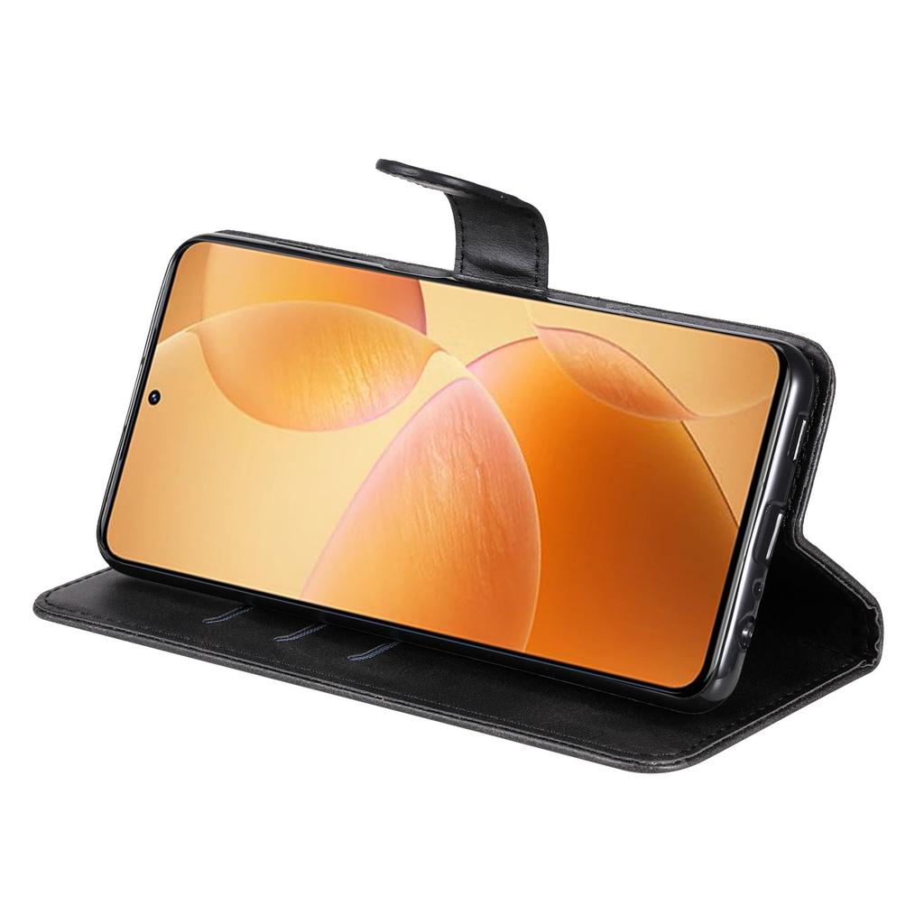 Etui na Xiaomi 14T Pro Portfel na zamek błyskawiczny Tekstura skóry cielęcej Skórzane PU Pokrowiec na telefon
