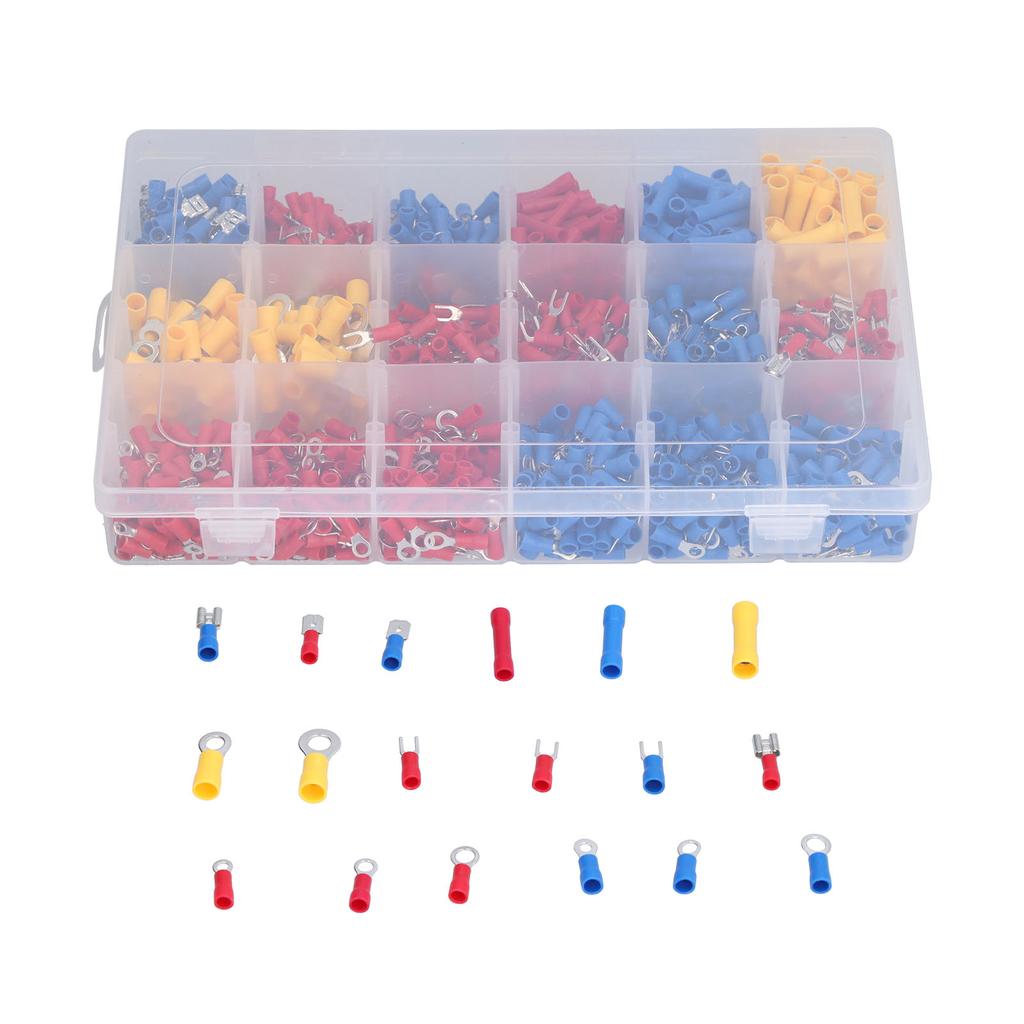 Kit 1200 Buc. Terminale Electrice Conectori Electrici Izolați cu Deconectare Rapidă pentru Automoti