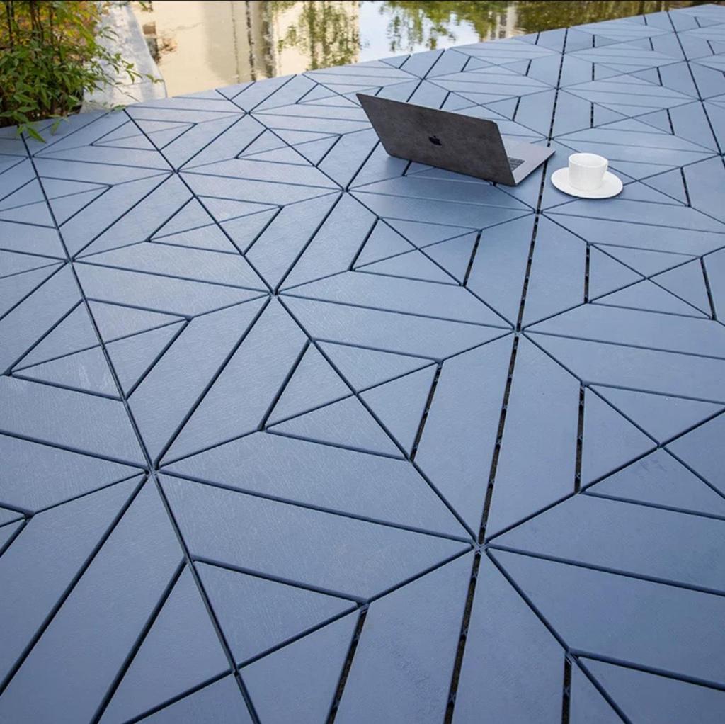 Outdoor Plastic Wood Decking for Garden, Terrace, or Rooftop Transformation