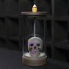 Windproof Lampshade LED Skull Ceramics Incenses Burners Waterfall Backflow Incenses Cones Holders for Home Decoration