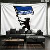 Hertha BSC Custom Name Wall Tapestry Aesthetic Wall Hanging Printed Fabric Blanket Decorative Tapestries for Bedroom Living Room Home Decor