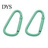 Colorful Keychain Accessory 2Pcs Carabiner Spring Buckle Lightweight Alloy Clip Easy One-Handed Durable Metal D-Shaped Hook Outdoor Travel Bag Pendant