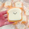Super Soft Toast Plush Toy Shiny Bread Stuffed Animal for Desk Decor Easter Birthday Party Gift for Kids