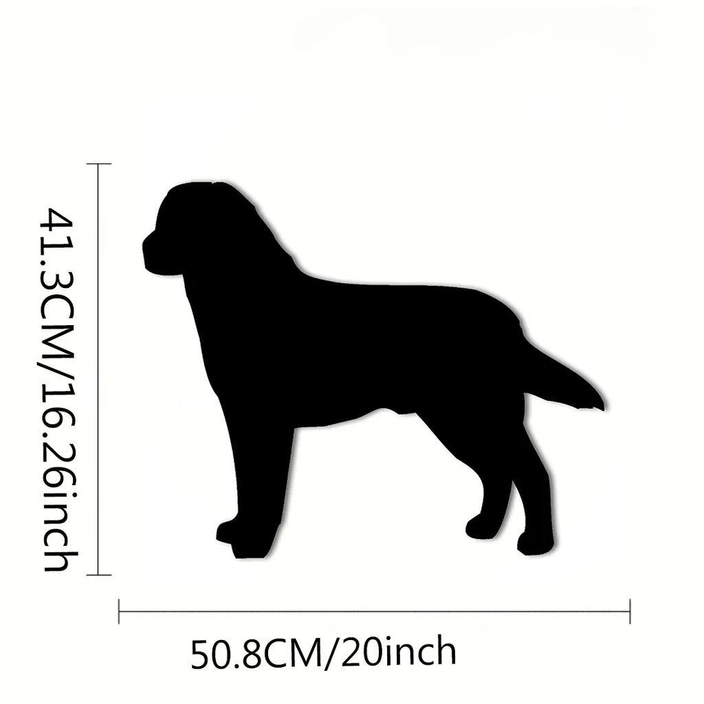 Plaque En Métal Labrador Retriever – Élégante Décoration Murale, Silhouette De Chien Et Décor Métallique Pour Mur