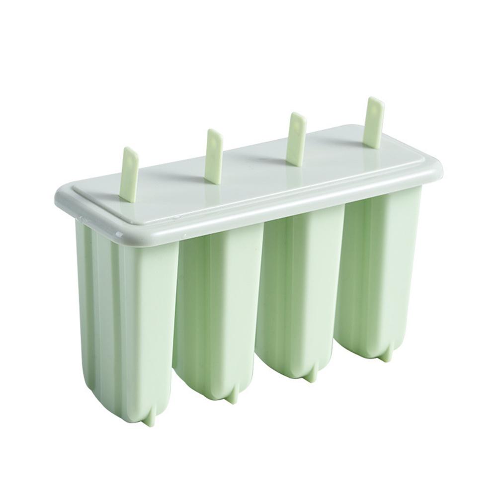 8/4grids Ice Cream Molds 4 Popsicle Molds Set Popsicle Ice Tray Ice Cream Reusable With Stick Cover Ice Mold Kitchen Accessories