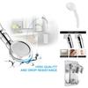 Effizienter tragbarer 360-Grad-Drehduschkopf mit drei Wasserstrahlarten und ergonomischem Stoppknopf