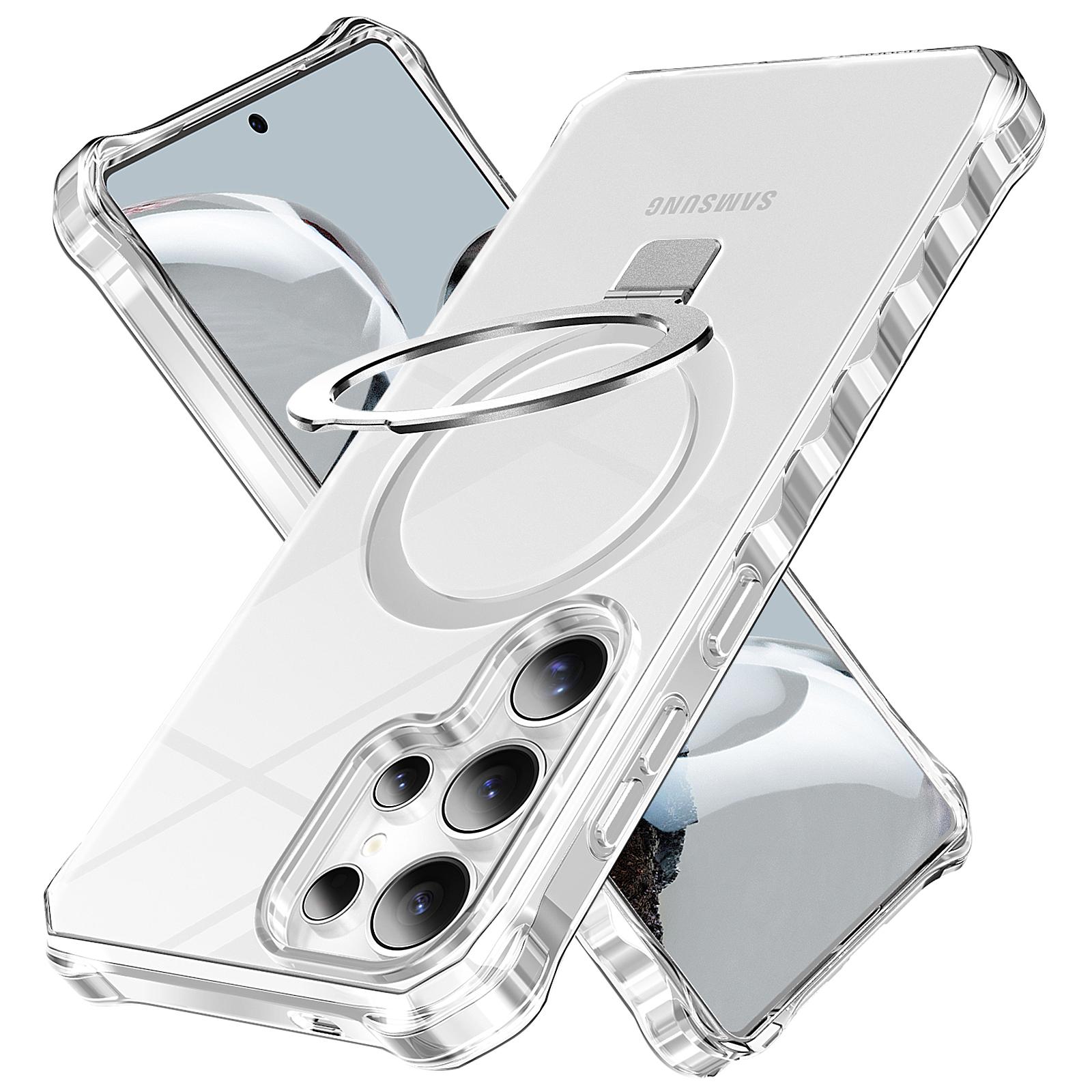 For Samsung Galaxy S25 Ultra Case Small Wavy Edge Magnetic Case Frosted Anti-Drop PC + TPU Phone Cover D