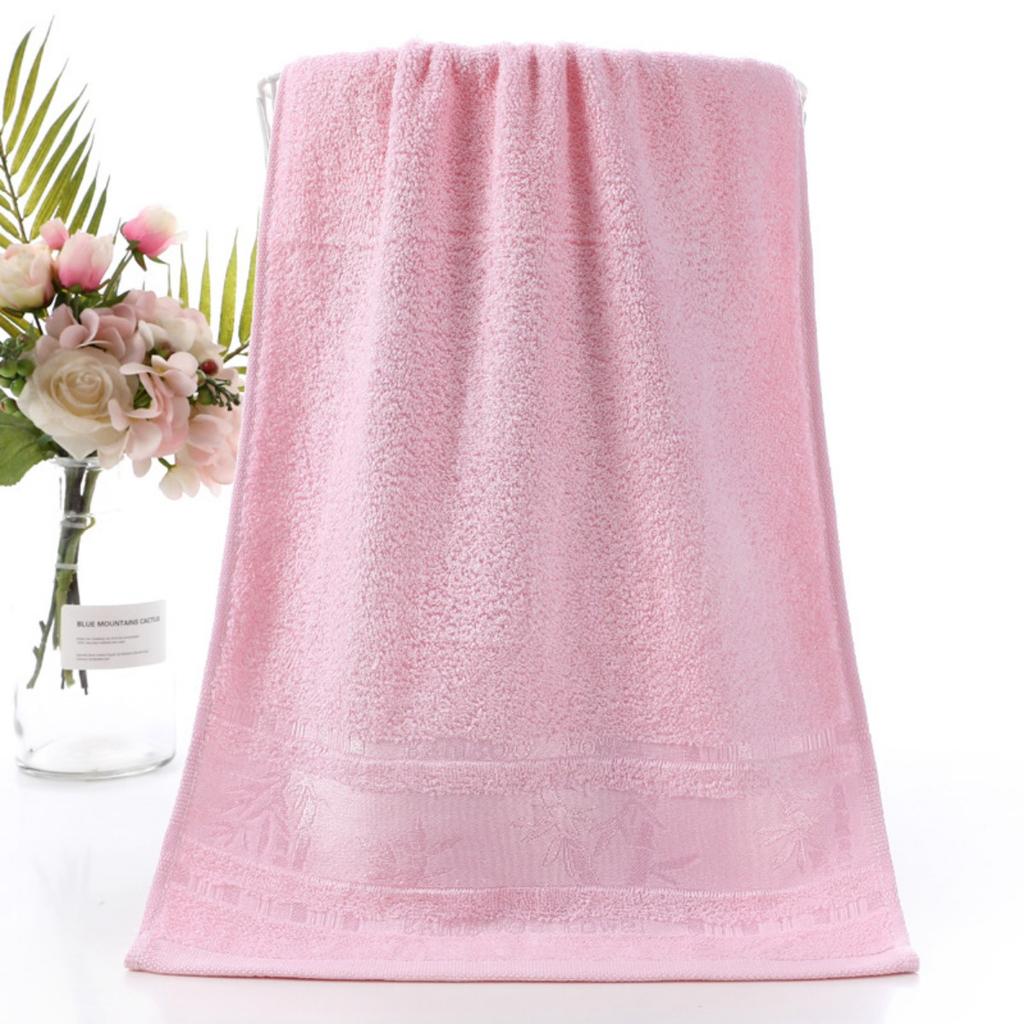 1 Pcs Bamboo Fiber Towel Set with Embroidered Bamboo Pattern, Quick-Dry and Super Soft, Ideal for Home Bathroom Use, Contemporary Style, Space Theme
