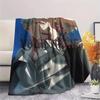 1PC Flame Friendship Custom Name Patterned Flannel Blanket Suitable For All Seasons For Home Decor Warmth And Comfort Gifts Holiday Present