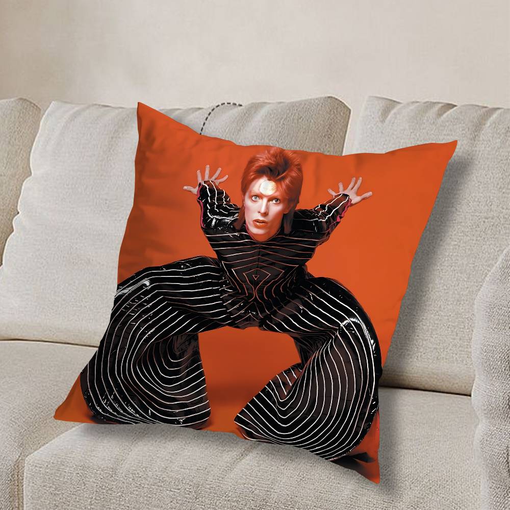 Osobnost D-David Bowie Povlak na polštář Povlak na polštář Obývací pokoj Pohovka Potah na polštář Vhodné pro Domácí Ložnici Dekorace místnosti