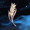 Sophisticated Wheat Ear Brooch for Women – Elegant Large Pin Accessory
