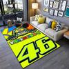 VIKAMA Doctor Cartoon Racing Carpet Yellow Flannel Anti Slip Mat, Bedroom and Children's Room Decorative Floor Mat