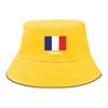Bucket Hat With France Flag Print , Patriotic Fisherman Cap Simple Lightweight Casual Fishing Hat