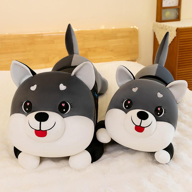 Adorable Husky Plush Toy Cuddly Soft Dog Pillow Perfect Gift For Girls And Kids