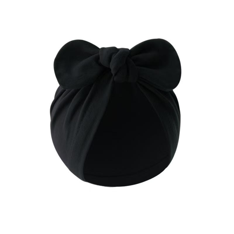New fashion children's rabbit ear bow multi-color soft baby fetal hat baby spring and autumn hat