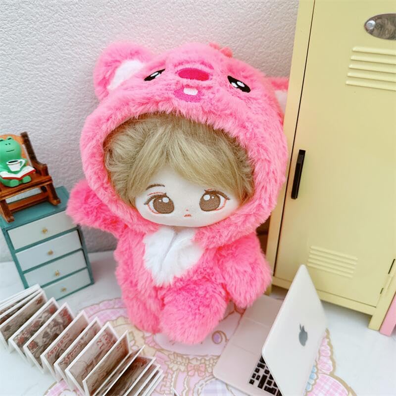 AXLUCE Plush Clothes Kigurumi Plush Toy Clothes 20cm Doll - - - - - - (Beaver (Pink), 20cm)