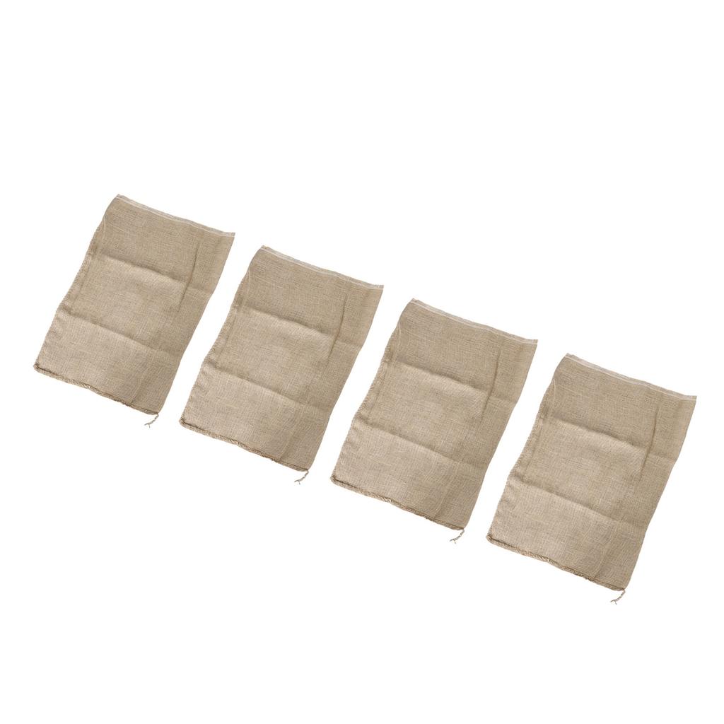 4PCS Reusable Burlap Bags Potato Onion Sacks for Vegetable Food Storage Family Party Outdoor Lawn Games 50x70CM