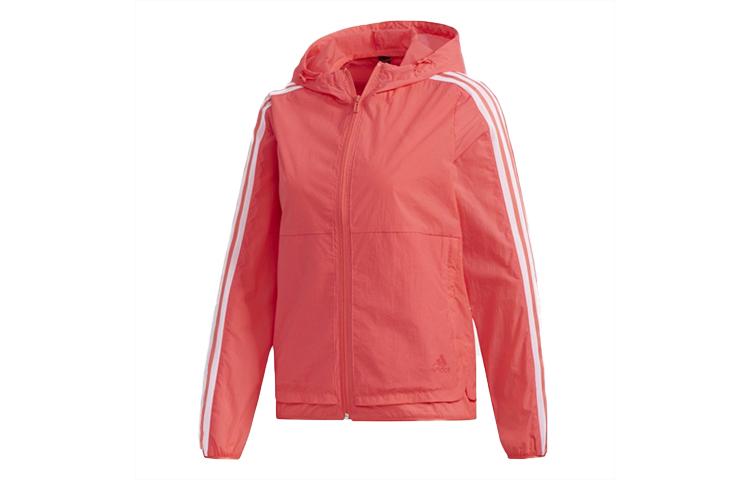 adidas Jackets Women's Bright Pink Red Fluorescent Hooded Moderate Other FM9260