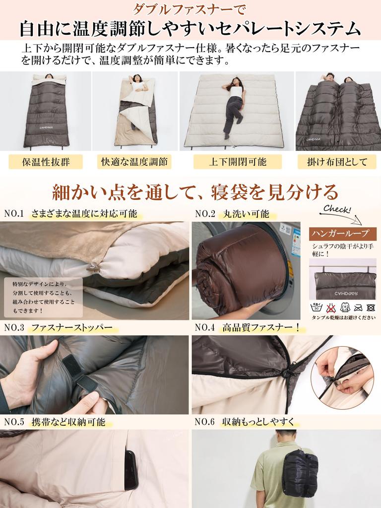 CAMDOOR Winter Sleeping Bag Blanket 320T Waterproof Multifunctional Sleeping Comfortable Temperature Range Storage Perfect for Car Disaster Outdoor