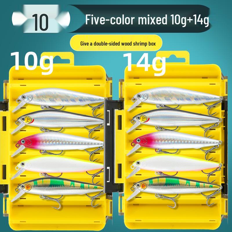 Little Fat Pig Silver Minnow Wobbler Lure - Long Cast Pencil for Freshwater Perch & Asp