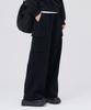 CHASECULT Women'S Wide Cargo Corduroy Pants - Black