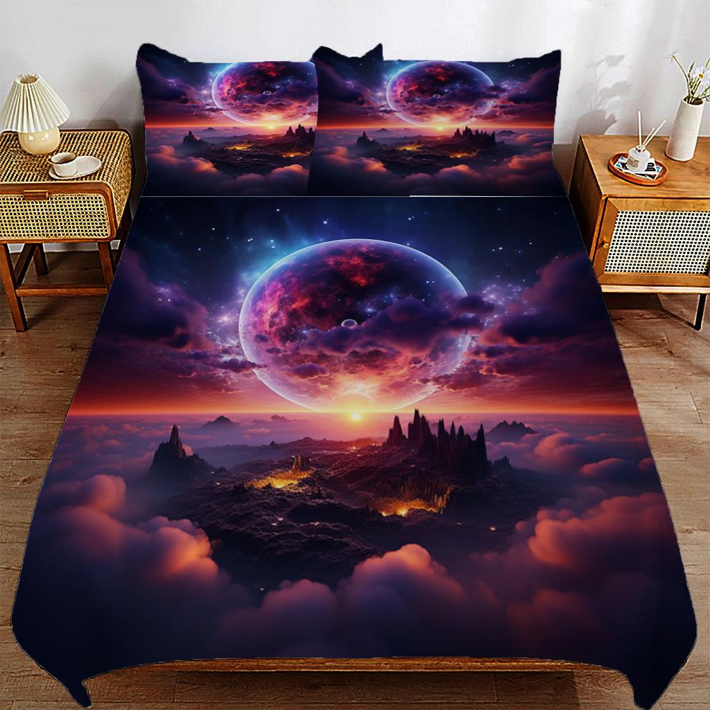 

Fantasy World Printed Bed Three-Piece Set, Bedding, Digital Printed Bedding 135*200