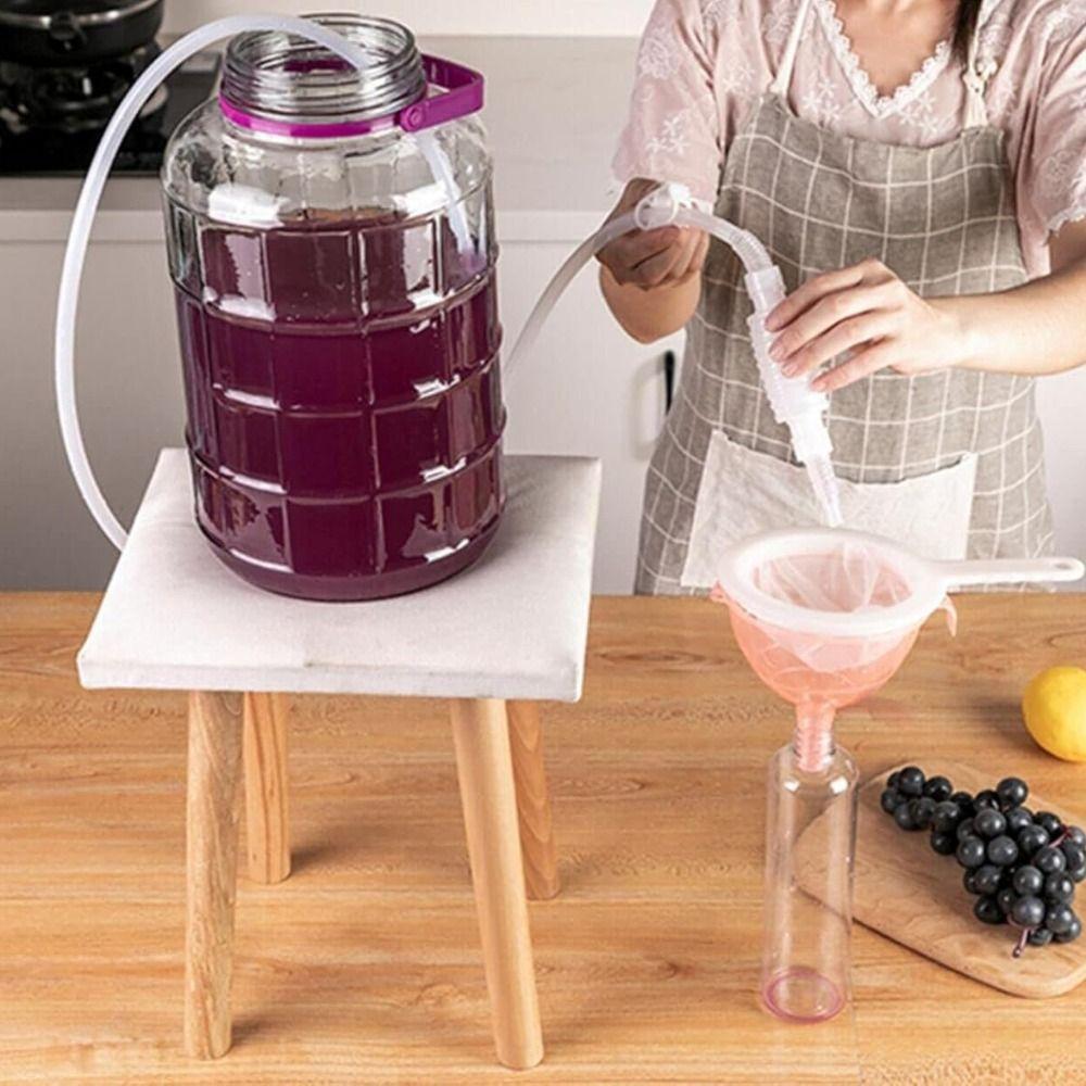 1.6/2/2.5Meters Beer Siphon Pump Food Grade Plastic Siphon Pump New Wine Beer Making Tool