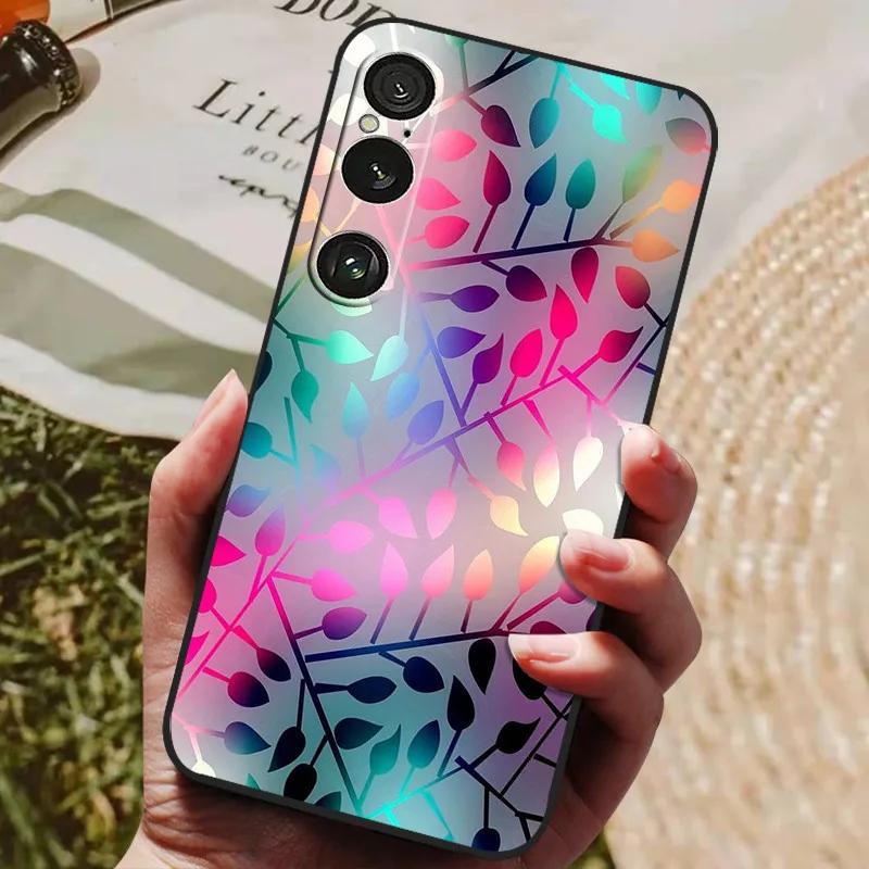 For Sony Xperia 1 VI Case Luxury Black Silicon TPU Soft Phone Cover for Sony Xperia 1 VI Shockproof Bumper Shell Xperia 1VI Capa