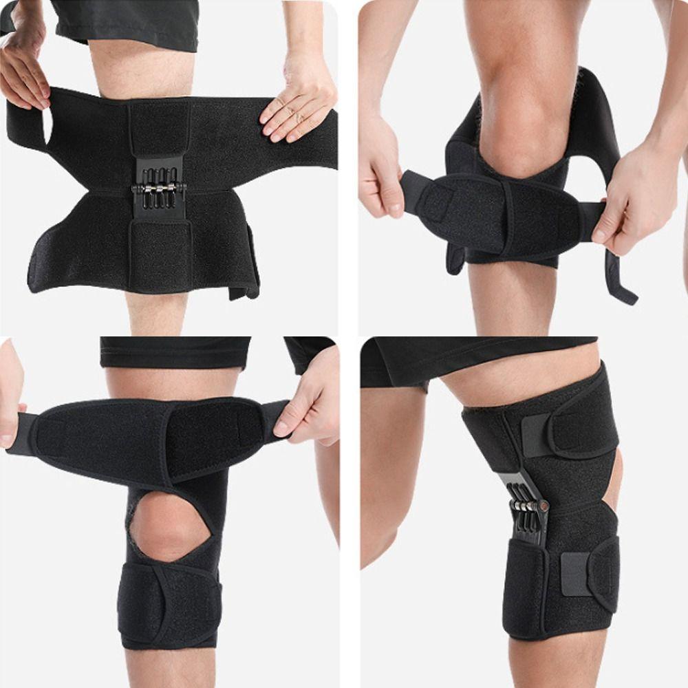 With Powerful Rebound Springs Knee Protection Booster Non-Slip Brace Joint Support