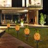 1-2PCS LED Solar Plant Powered Light Outdoor Waterproof Street For Garden Landscape Path Decorative Balcony Pineapple Solar Lamp