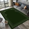 Covor de rugăciune elegant negru-auriu cu imprimeu de arc de moschee islamică, covoraș antiderapant pentru podea pentru rugăciune musulmană, living, decor casă