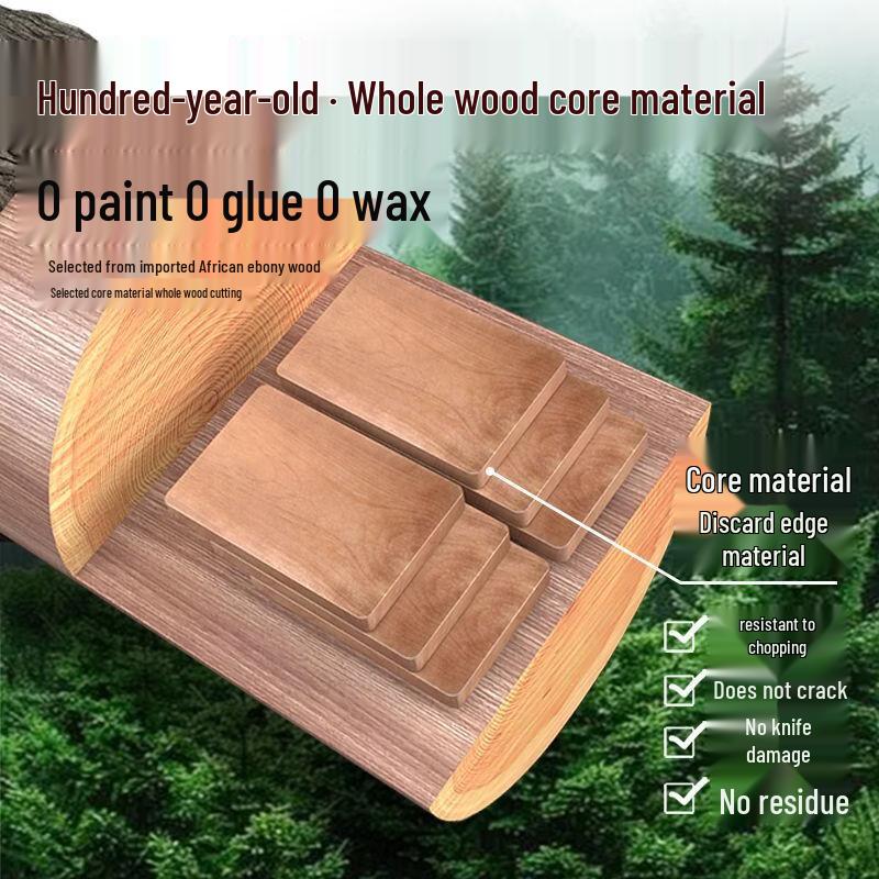 Zhizhou Antibacterial Ebony Solid Wood Cutting Board