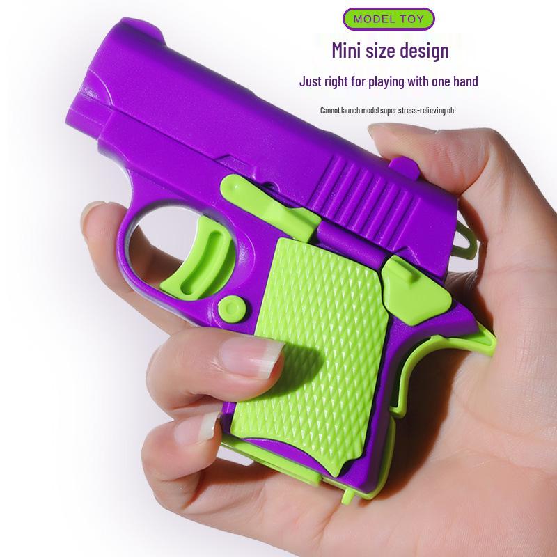 3D Printed TikTok-Style Radish Gun Toy: 1911 Cub Pistol for Decompression