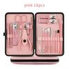 8-23pcs/set Nail Cutter Set High-quality Stainless Steel Nail Clipper with Folding Bag Nail Supplies for Professionals