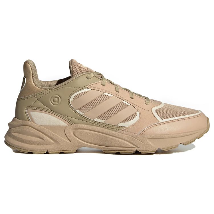 Adidas Neo 90S Valasion Retro Lace-Up Flat Leather Slip-Resistant Durable Breathable Low-Top Casual Running Shoes Unisex sneaker Brown HP6769