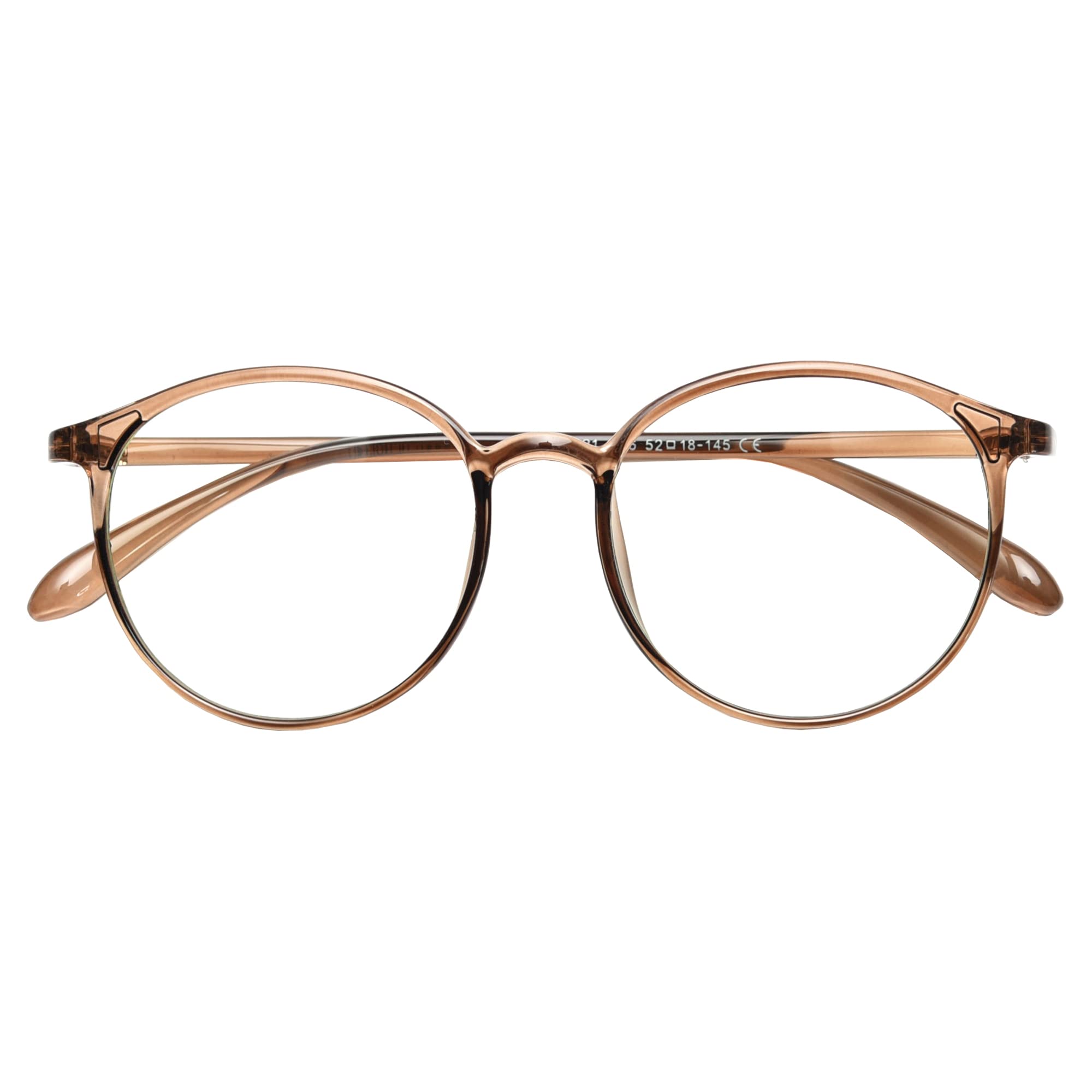 

Очки для компьютера, блокирующие синий свет, УФ-излучение, легкие [AIYUJIWU], защита, без рецепта, стильные, для ПК, очки, мужские, женские, унисекс, (коричневый)