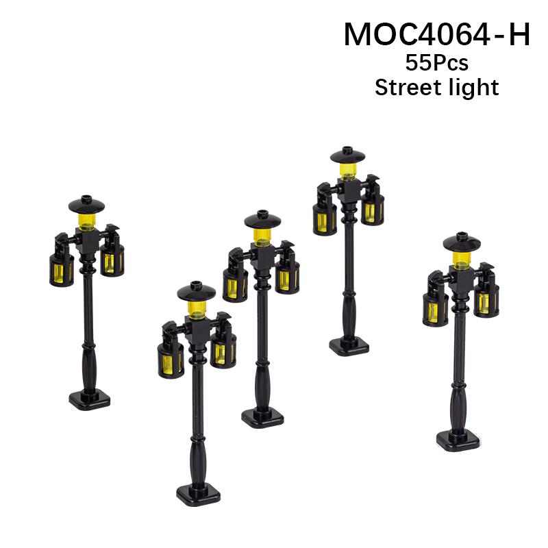 

MOOXI Городская архитектура Уличный фонарь Ферма Развлечения Туалет Коляска MOC Кирпичики DIY Диорама Взрослый Детская Игрушка Набор Строительных Блоков Подарок