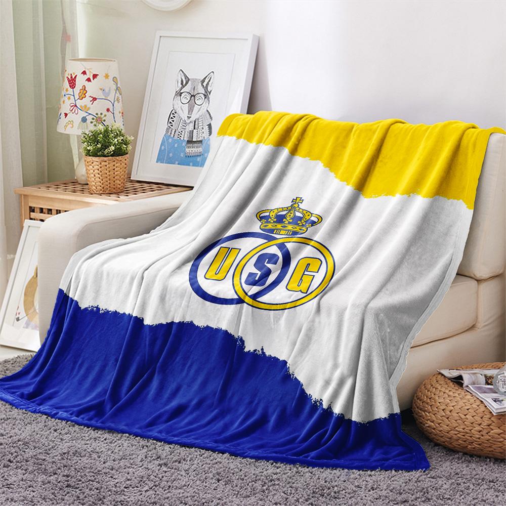 Royal Union Saint-Gilloise Flanelldecke mit Aufdruck, Hohe Qualität, Bequem für alle Jahreszeiten, Heimdekoration, Wärme und Komfort