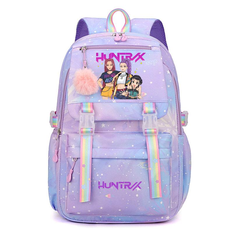 KPop Demon Hunters Backpack for Female College Students High School Girls Middle School Girls Versatile Suitable Daily Outdoor