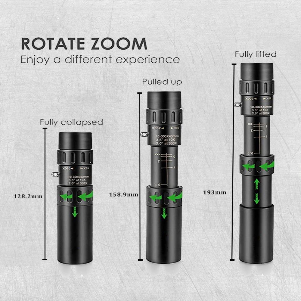For Photography Portable Long Range Monocular Telescope Zoom Telescope For Travel Night Vision