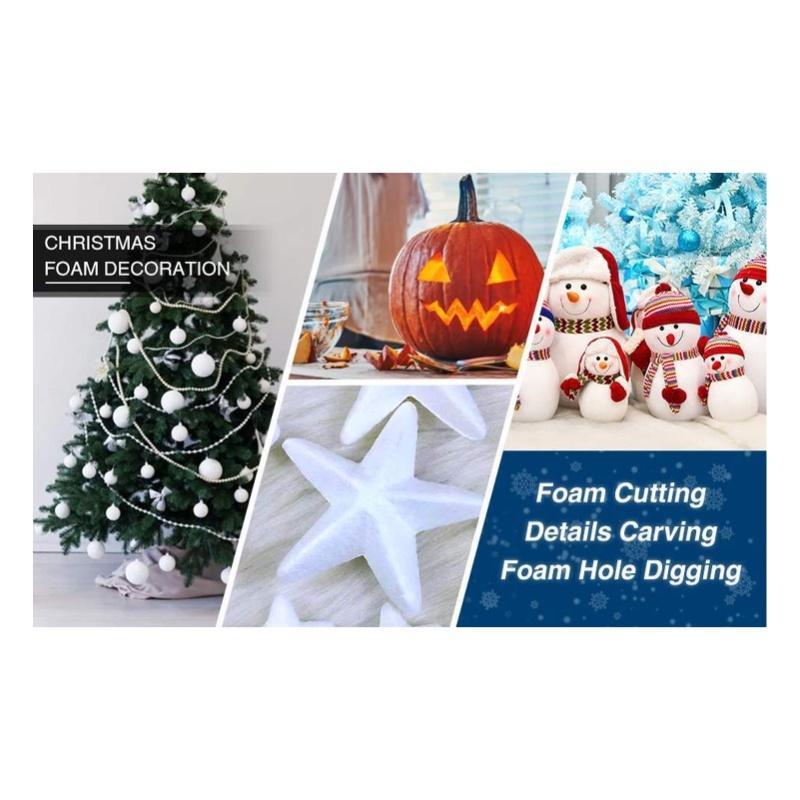 3 In 1 Electric Foam Cutting Machine Hot Wire Foam Cutting Kit 18W Heated Foam Cutter 100-240V UK Plug