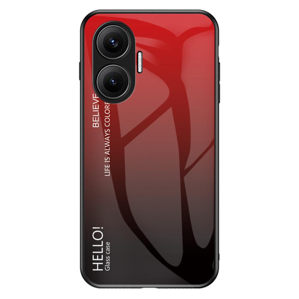 For Xiaomi Poco F7 5G/Redmi Turbo 4 Pro 5G Case Anti-Scratch Tempered Glass+PC+TPU Phone Cover