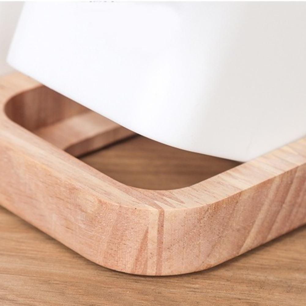 2/3 Divided Kitchen Utensil Holder Wood Base Cutlery Drain Rack Chopstick Holder  Household