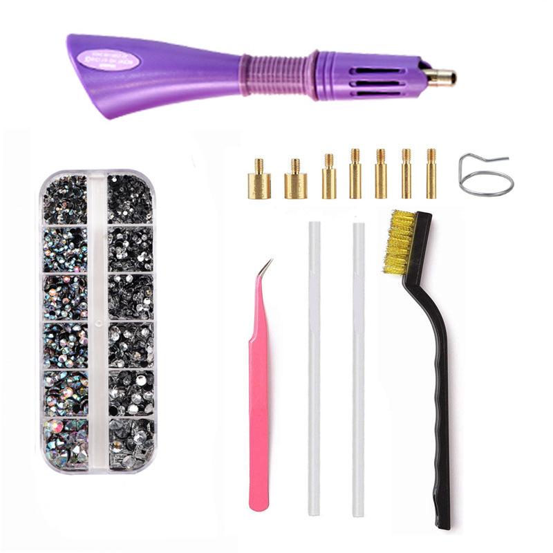 Set Stilou cu Burghiu Fierbinte Șapte-în-Un Dmc Adeziv Fierbinte Topit Instrument Bijuterii DIY
