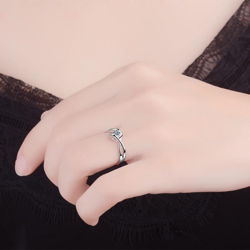 Lindon Klassischer Zirkonring aus Kupferlegierung, Damenschmuck, Hochzeitsversprechen, Partygeschenk