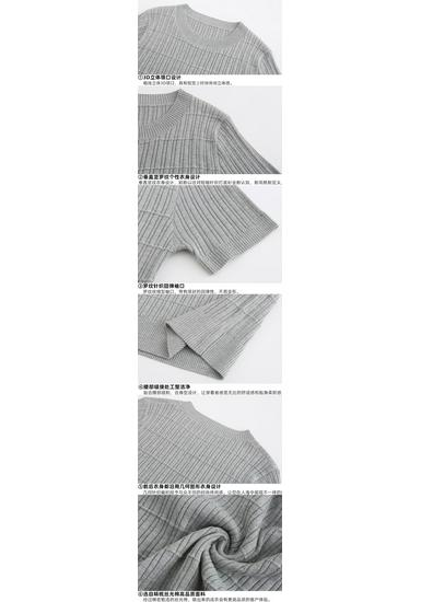 Men's Short-Sleeve Wool Knit Sweater - Spring/Autumn Trendy Lightweight Base Layer Top