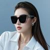 Women's Fashionable and Retro Cat-eye Sunglasses UV400 Ultraviolet-proof Outdoor Large Frame Shades Glasses Eye Protection