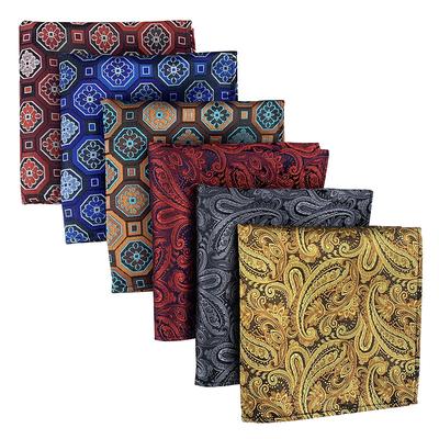 Men's Handkerchief Square Scarf Polyester Material Fashion Suit Pocket Towel Dress Square Scarf